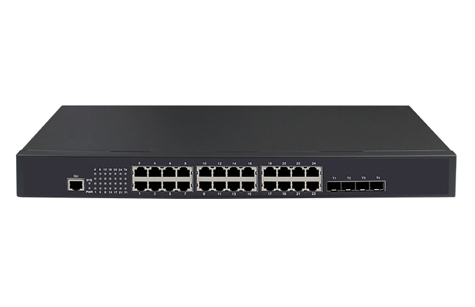 Stackable L3 Lite Managed Switch 24x10/100/1000M RJ45, 4x10G SFP+