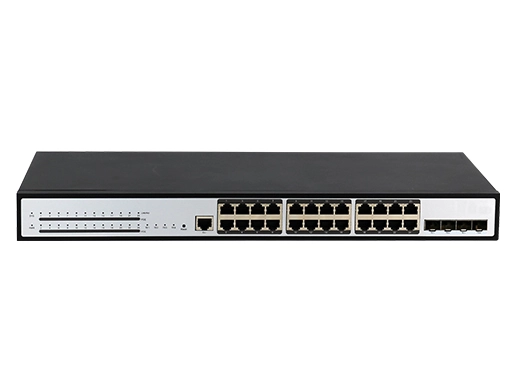 Stackable L3 Lite Managed PoE Switch 24x10/100/1000M RJ45, 4x10G SFP+