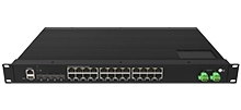 Industrial Rackmount Layer 3 Managed Switch 24x10/100/1000M RJ45, Uplink 4x1G/2.5G SFP