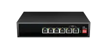 Unmanaged AI PoE Switch 6x10/100/1000Base-T (4xPoE, Port1 BT60w)