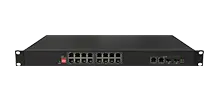 Unmanaged AI PoE Switch 18x10/100/1000Base-T(16xPoE,Port1-2 BT90w), 2x1000Base-X