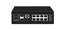 Industrial Din-Rail Managed PoE Switch 8x10/100/1000M RJ45, 2x1000M SFP Port 1 support BT PoE (single port power Max. 90w)