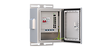 IP55 Outdoor Box, with Managed Industrial Switch 4x10G Base-X, 8x10/100/1000 Base-T PoE USB