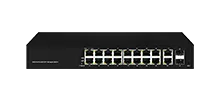 Full Gigabit 2SFP+18GE PoE Switch L2+Managed