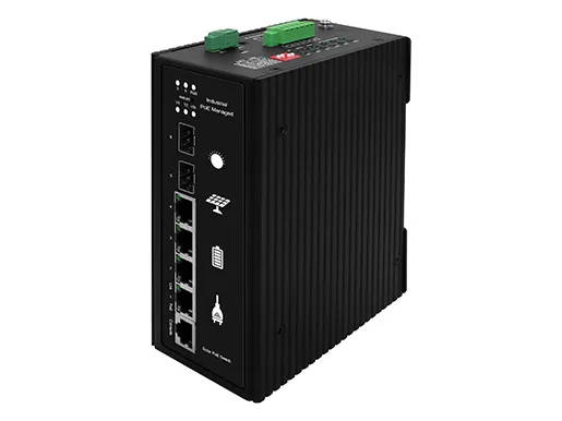 Industrial L2+ Managed Solar Powered PoE Switch 4x10/100/1000Base TX PoE+, 2x100/1000M SFP