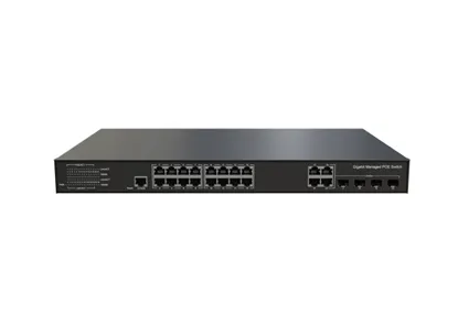 L3 Lite Managed Ethernet Switch  16x10/100/1000Base-T, 4xGigabit Combo (RJ45/SFP)