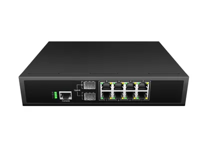 L3 Lite Managed Ethernet Switch 8x10/100/1000Base-T, 2xGigabit SFP
