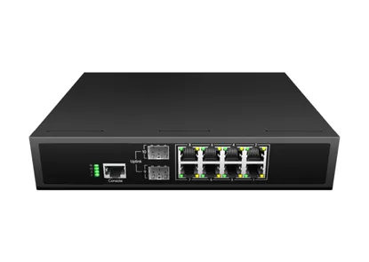 L3 Lite Managed PoE Switch 8x10/100/1000Base-T PoE+, 2xGigabit SFP