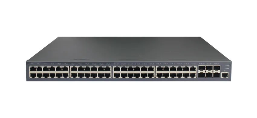 Stackable Managed Switch with 48GE TX ports, 6 x 10GE/GE SFP+ ports