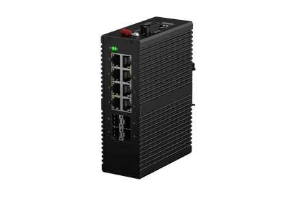 Din-Rail Industrial L3 Managed Switch 8x10/100/1000M RJ45, 4x1G SFP