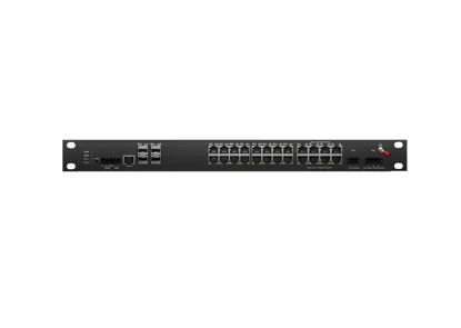 Rackmount Industrial L3 Lite Managed PoE Switch  24x10/100/1000M RJ45 PoE+, Uplink 4x10G SFP+