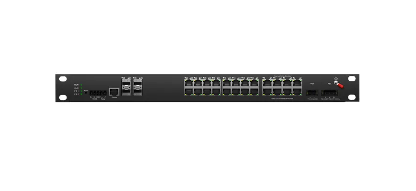 Rackmount Industrial L3 Lite Managed Switch  24x10/100/1000M RJ45, Uplink 4x10G SFP+