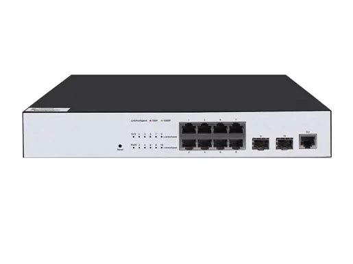 Managed Ethernet Switch with 8×GE TX ports, 2×100/1000M SFP ports