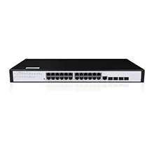 Managed Ethernet Switch with 24×GE TX ports, 4×100/1000M SFP ports