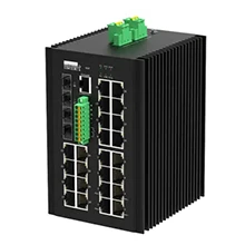 Industrial Managed Switch 24xGE RJ45, 4x10G SFP+ Support DI/DO and RS485, Port 1-4 Support BT 90w