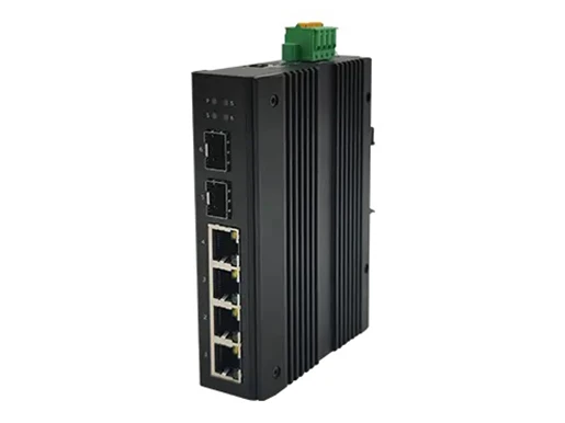 Industrial Din-Rail Layer 2 Managed Switch  4x10/100/1000Base-T + 2x100/1000Base-X SFP