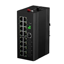 Din-Rail Industrial L3 Lite Managed Switch 16x10/100/1000M RJ45, 4x1000M SFP