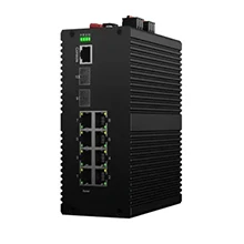 Industrial L2+ Managed Switch 8x10/100/1000 Base-T, 2x1000 Base-X Dual Power Input AC100~240V or DC100~240V Optional