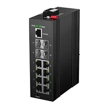 Industrial Layer 2+ Managed PoE Switch 8x10/100/1000M RJ45, 4x1000M SFP M