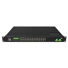 Industrial Rackmount L3 Managed PoE Switch 24x1G RJ45 PoE+, 4x10G SFP+