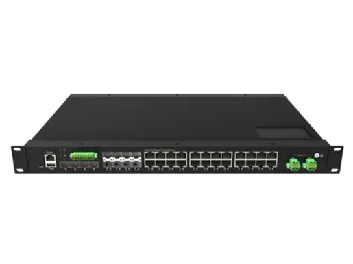 Industrial Rackmount L3 Managed Ethernet Switch 16xGE RJ45, 8xGE Combo, 4x10G SFP+
