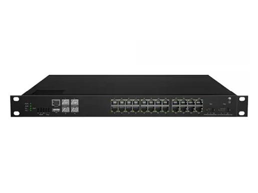 Industrial Rackmount PoE Managed Switch 10G Base-X, 24x10/100/1000 Base-T