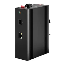 Industrial Din-rail PoE Media Converter 1x1000Base-X, 1x10/100/1000Base-T