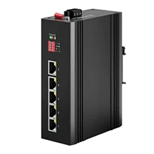 Industrial Din-rail Unmanaged Booster PoE Switch 5x10/100Base-T