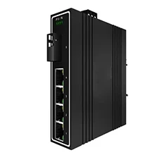 Industrial Ethernet Switch 1x1000Base-X, 4x10/100/1000Base-T (PoE Optional)