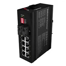 Industrial Ethernet Switch 2x1000Base-X, 8x10/100/1000Base-T (PoE Optional)