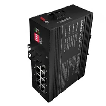 Industrial Ethernet Switch 2x1000Base-X, 8x10/100Base-T (PoE Optional)