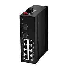 Industrial Ethernet Switch 8x10/100/1000M RJ45 (PoE), Uplink 2x1000M SFP