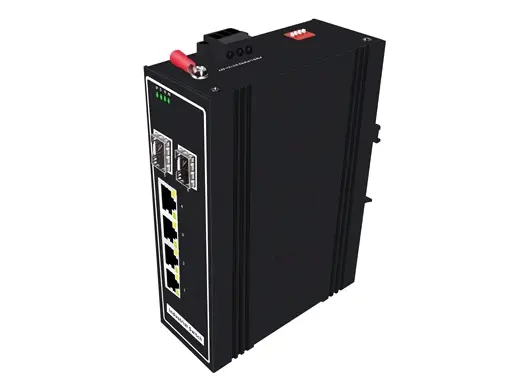 Industrial Unmanaged Switch 2x1000Base-X, 4x10/100/1000Base-T (PoE Optional)