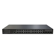 L3 Lite Managed Ethernet PoE Switch  24x10/100/1000Base-T PoE+, 4xGigabit Combo (RJ45/SFP)