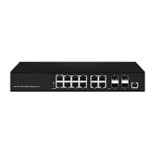 Full Gigabit 4 combo+12 GE PoE Switch L2+Managed