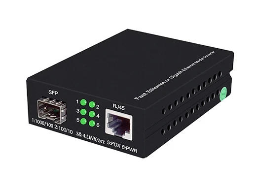 Gigabit DIP Media Converter 1000Base-X to 10/100/1000Base-T