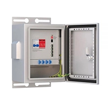 IP55 Outdoor Box, with Unmanaged Industrial Switch 1x1000 Base-X, 4x10/100/1000 Base-T PoE