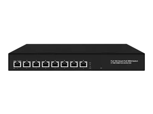 Multi-Gigabit Layer 3 Managed PoE Switch 10G Copper 8x10M/100M/1G/2.5G/5G/10G RJ45