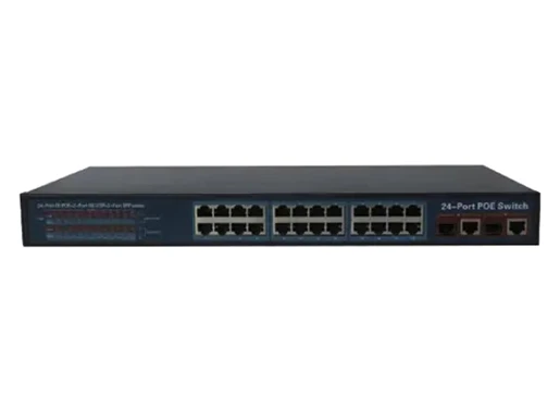 PoE switch 24x10/100M Ethernet PoE Ports, 2xGigabit Combo Ports