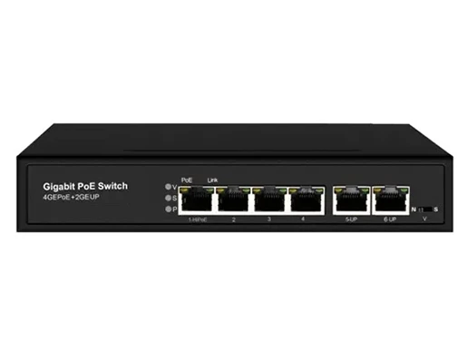 Unmanaged 6 Ports Full Gigabit PoE Switch