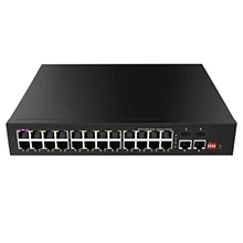 Unmanaged Gigabit 24Port PoE Switch, 24x10/100/1000M RJ45 with PoE, 2x1000M SFP+2x1000M RJ45 Uplink