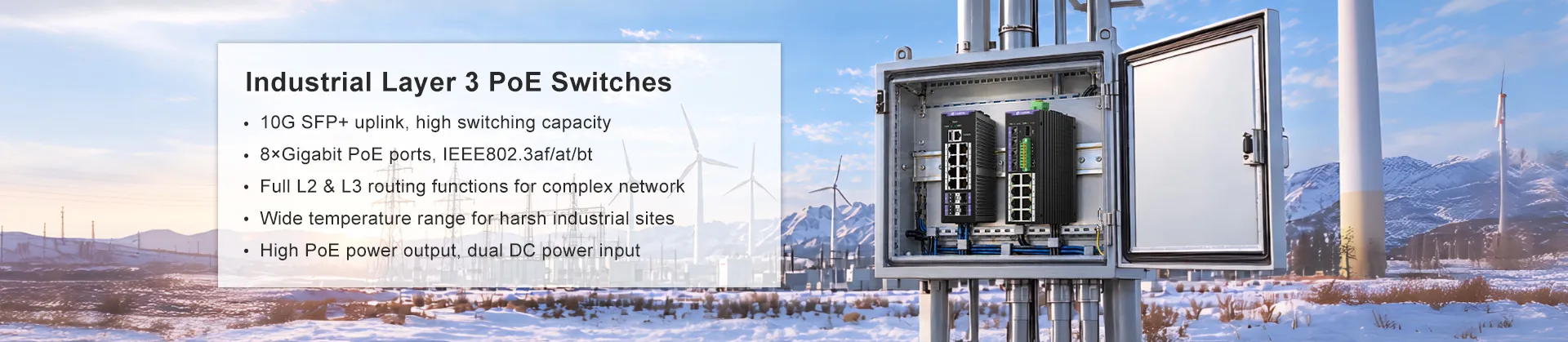 Industrial Layer 3 PoE Switches